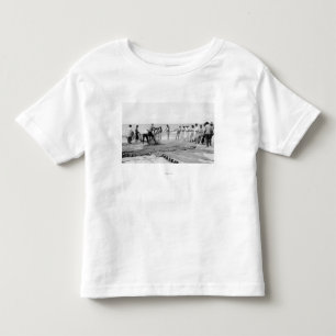 Hukilau Nets men Fishing Hawaii Surf Photograph Toddler T-Shirt