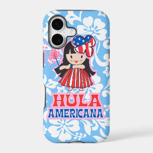 Hula Americana Hula Girl Patriotic iPhone 5 Case