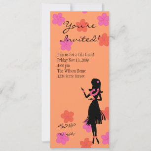 Hula Blooms Invitation