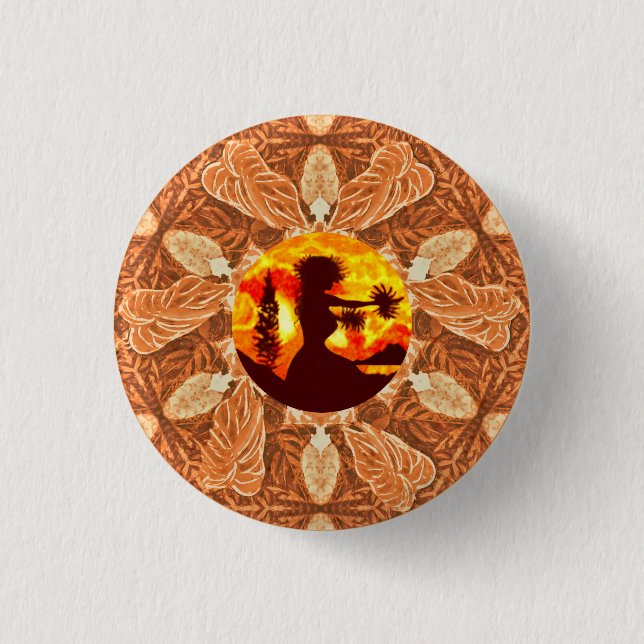 Hula Dancer  3 Cm Round Badge (Front)