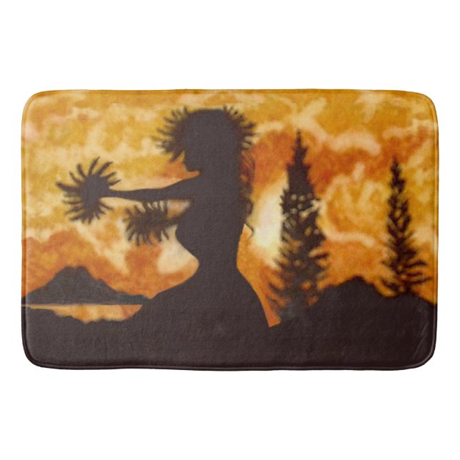 Hula Dancer  Bath Mat (Front)
