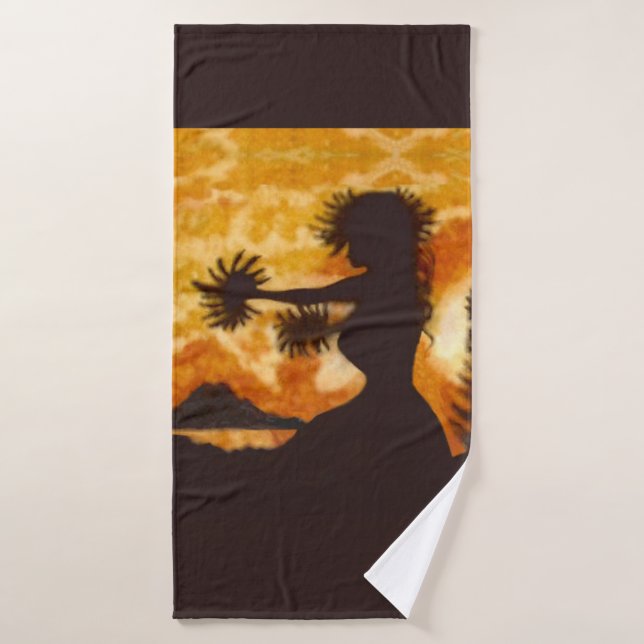 Hula Dancer  Bath Towel (Bath Towel)