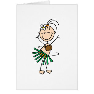 Hula Dancer Card