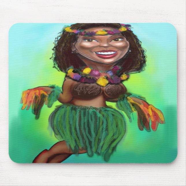 Hula Dancer Mouse Mat (Front)
