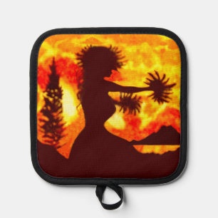Hula Dancer Pot Holder