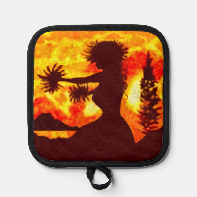 Hula Dancer  Pot Holder (Front)