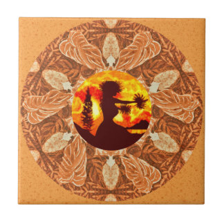 Hula Dancer Tile