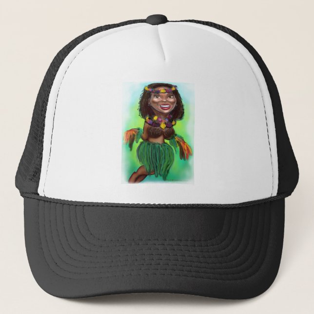 Hula Dancer Trucker Hat (Front)