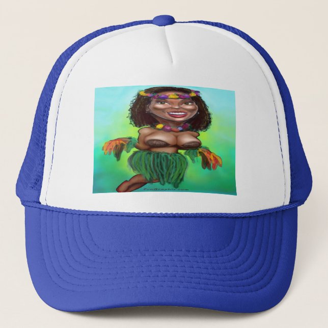 Hula Dancer Trucker Hat (Front)