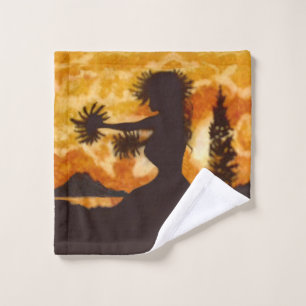 Hula Dancer Wash Cloth