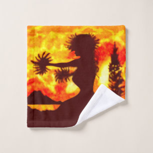 Hula Dancer Wash Cloth