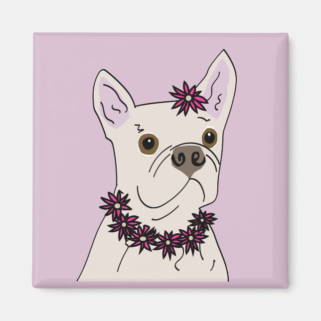 Hula dog magnet (Front)