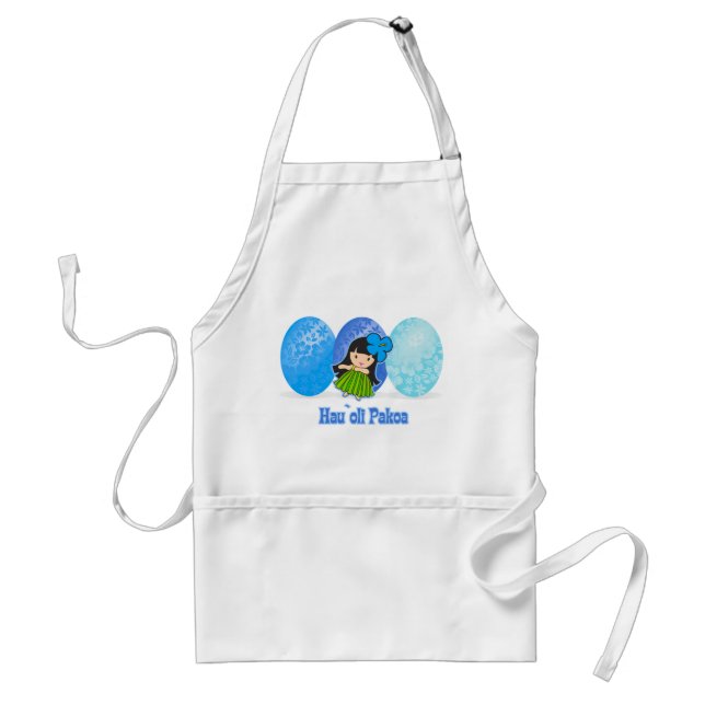 Hula Girl Easter Egg Aprons (Front)