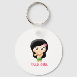 Hula Girl Key Ring