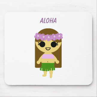 Hula Girl (PS graphic by 9-yr old Jessica) Mouse Mat