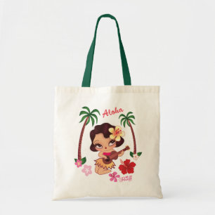 Hula Girl Tote Bag
