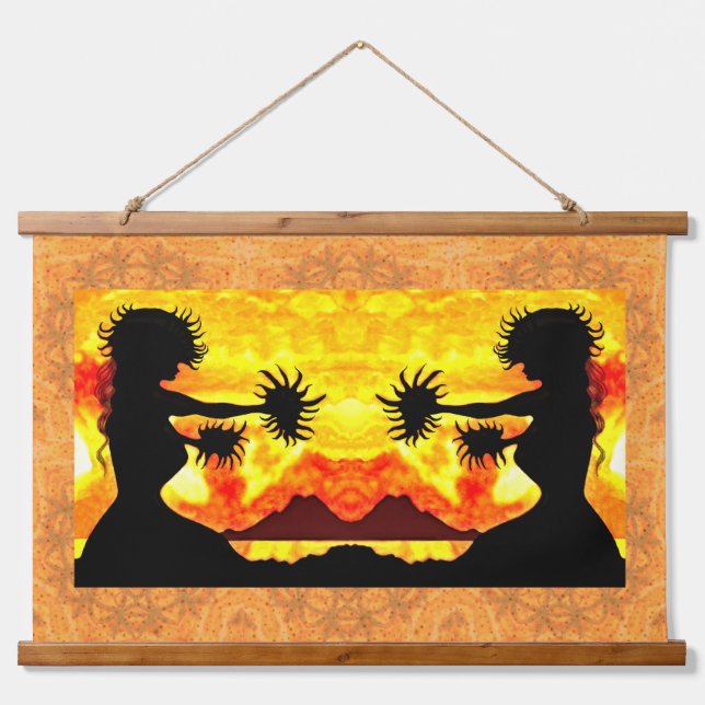 Hula Girls  Hanging Tapestry (Front)