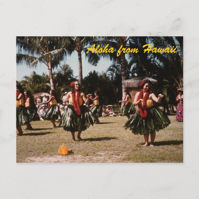 Hula Girls Postcard (Front)