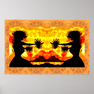 Hula Girls Print, Value Poster Paper (Matte)