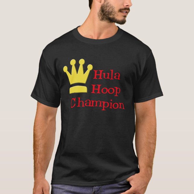 Hula Hoop Champion dark t-shirt (Front)