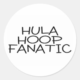 Hula Hoop Fanatic Classic Round Sticker