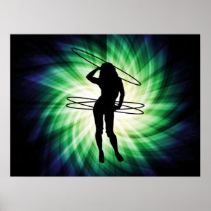 Hula Hoop Girl; Cool Poster