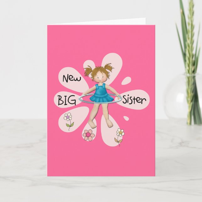 Hula Hoop New Big Sister Card (Front)