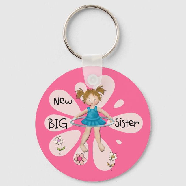 Hula Hoop New Big Sister Key Ring (Front)