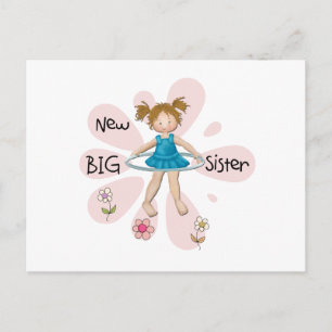 Hula Hoop New Big Sister Postcard