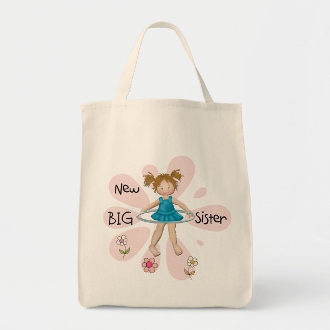 Hula Hoop New Big Sister Tote Bag (Front)