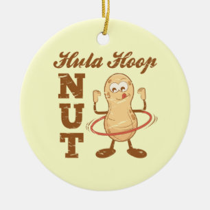 Hula Hoop Nut Ceramic Tree Decoration