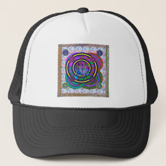Hula Hoop Round Colourful Circles Trucker Hat