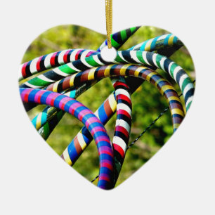 Hula Hooping in Style Ceramic Tree Decoration