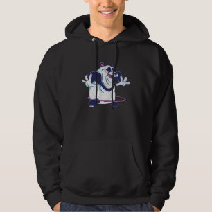 Hula Hooping Panda Bear Sarcastic Cute Panda Hoodie