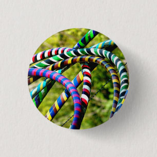 Hula Hoops 3 Cm Round Badge