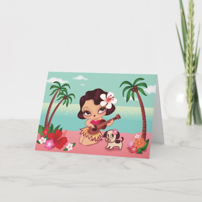 Hula Lulu's Island Song Card (Front)