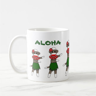 Hula Sock Monkey by lil kolohe Jessica - Mug
