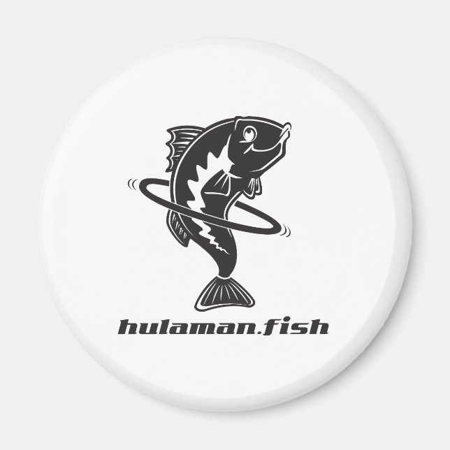 HulaMan Magnet Round (Front)