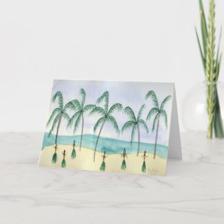 Hulas on the Beach Cards