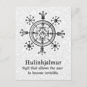 Hulinhjálmur – Norse Sigil of Invisibility Postcard
