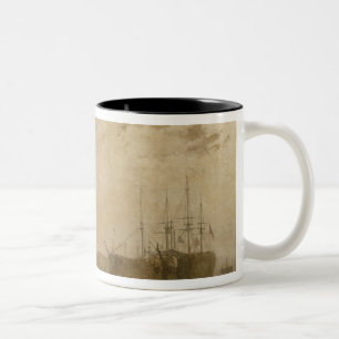 Hulks on the Tamar, c.1812 Two-Tone Coffee Mug
