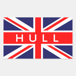 Hull : British Flag Rectangular Sticker