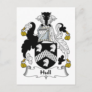 Hull Family Crest Postcard