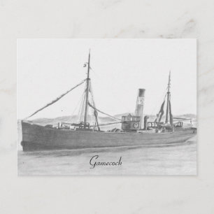 Hull trawler - Gamecock postcard