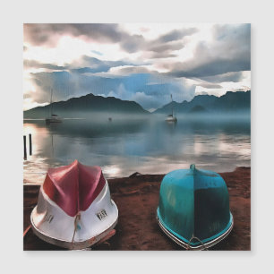 Hulls of Boats And Marmaris Winter Seascape