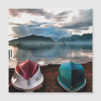 Hulls of Boats And Marmaris Winter Seascape