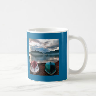 Hulls of Boats And Marmaris Winter Seascape Coffee Mug