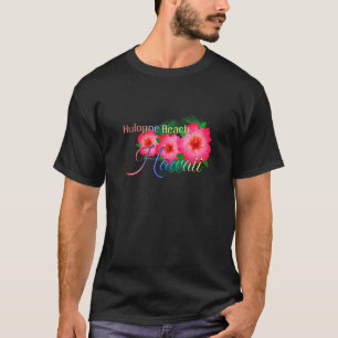 Hulopoe Beach Hawaii Tropical Flowers Family Vacat T-Shirt