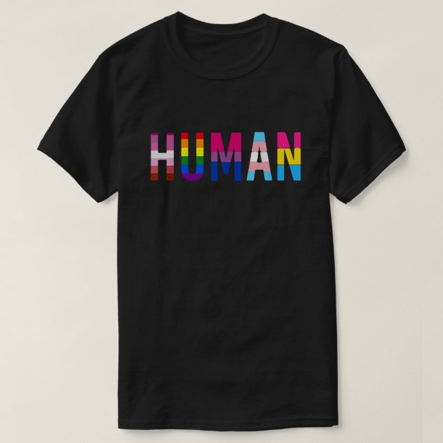 Humain LGBTQ+ Pride Month – Transgender, Lesbian, T-Shirt (Design Front)