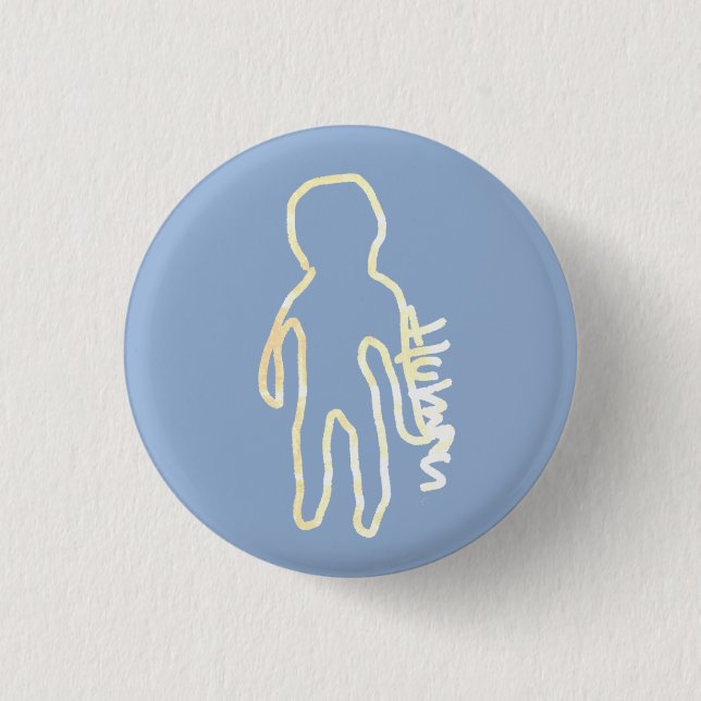 ■· Human ·■ 3 Cm Round Badge (Front)